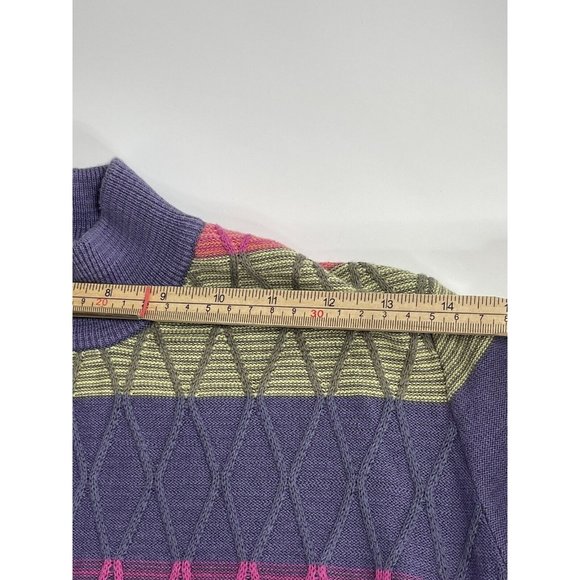 KORET Petites sweater sz P Long Sleeve Mock Turtleneck Multi Color - Picture 7 of 8